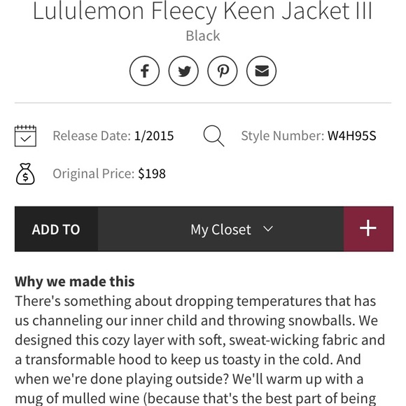 Lululemon Fleecy Keen Ruffle - Picture 2 of 8